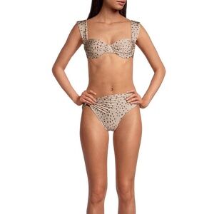 Revel Rey Spencer Print Cheetah Bikini (NWT) medium